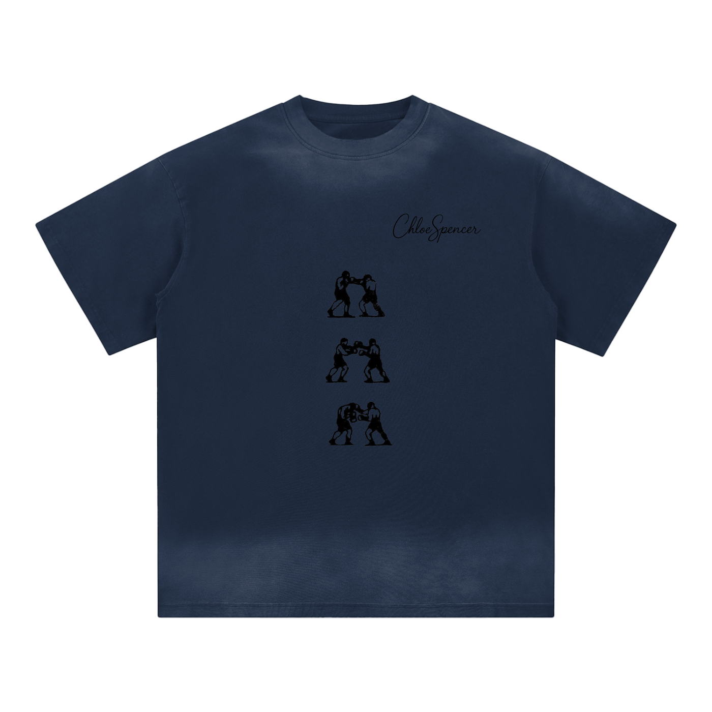 Petite Crew Neck Sunfade Edge T-Shirt | ChloeSpencer