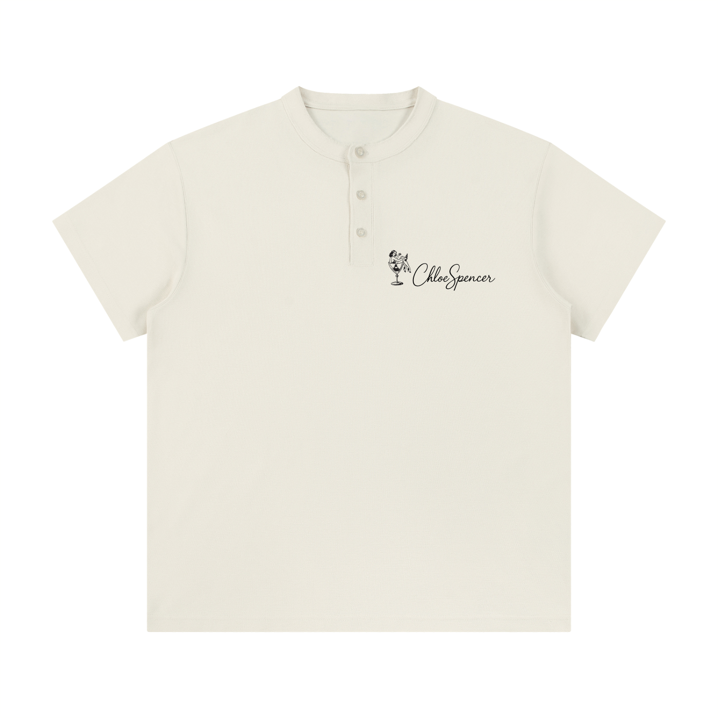 Short Sleeve Henley Shirt | Chloe Spencer