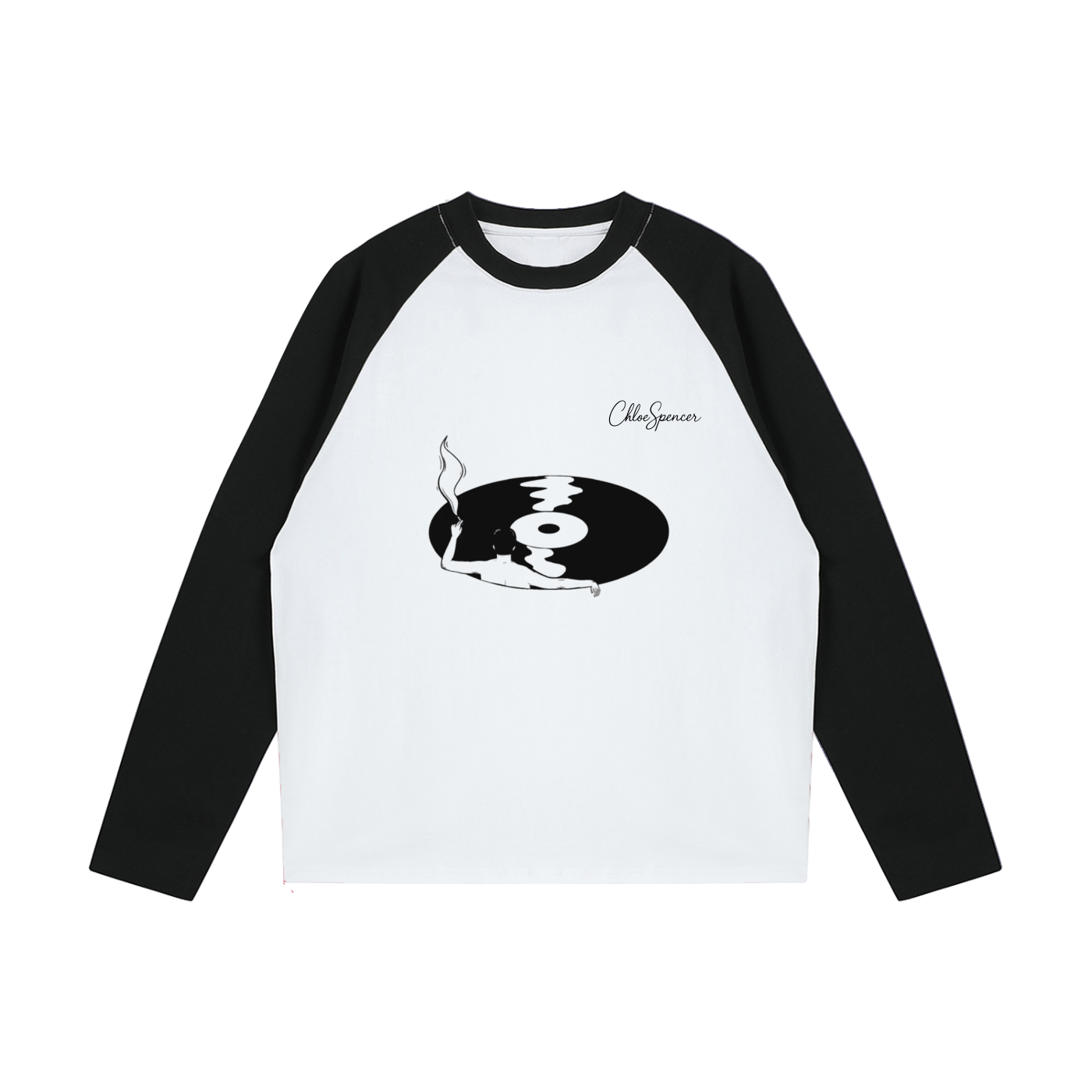 Color-Blocked Raglan Long-Sleeve T-Shirt | Chloe Spencer