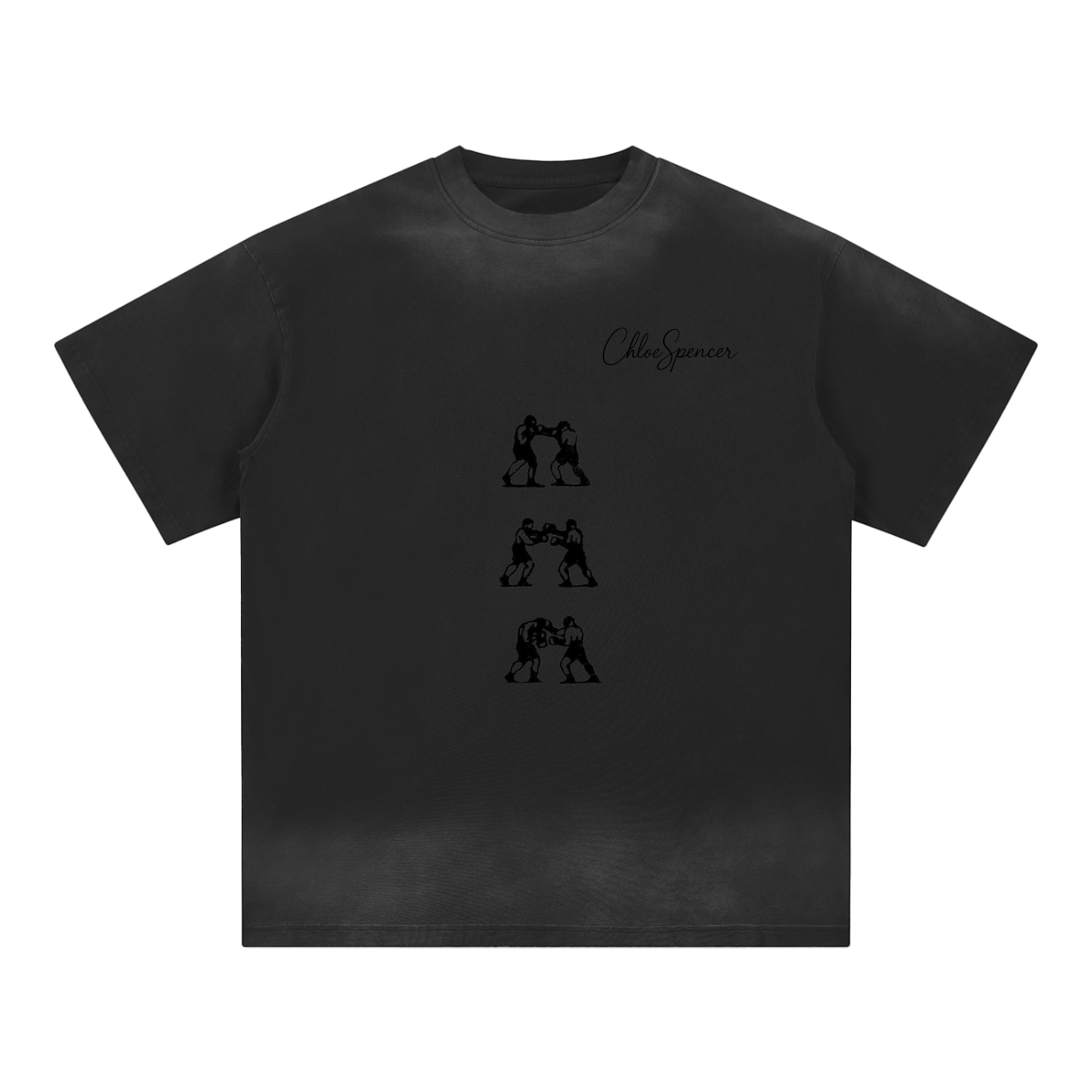Petite Crew Neck Sunfade Edge T-Shirt | ChloeSpencer