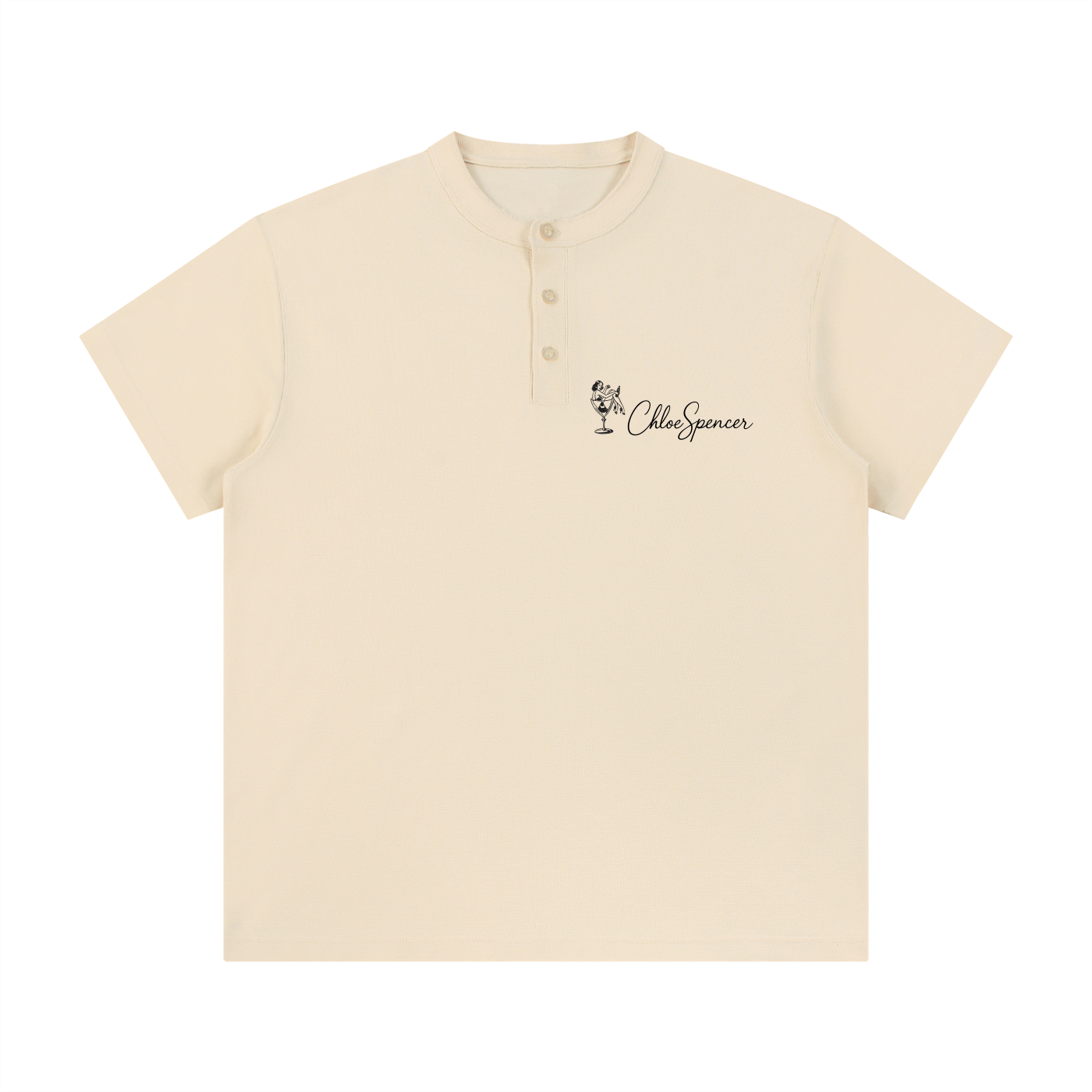 Short Sleeve Henley Shirt | Chloe Spencer