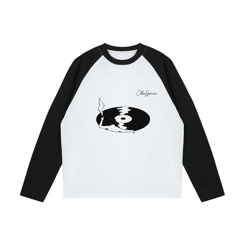 Color-Blocked Raglan Long-Sleeve T-Shirt | Chloe Spencer