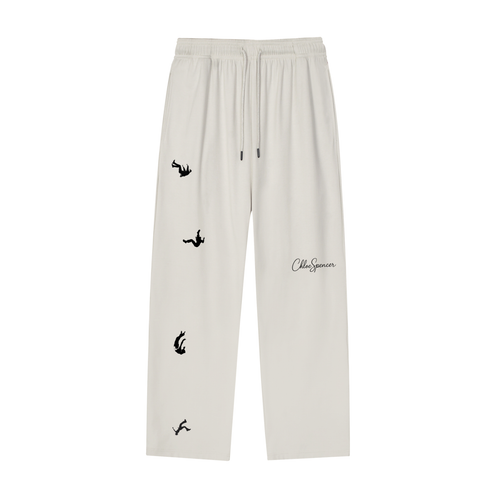 Herren Falling Off Spencer Pants – schwarze oversized Streetwear Hose mit weitem Schnitt, elastischem Bund und urbanem Style