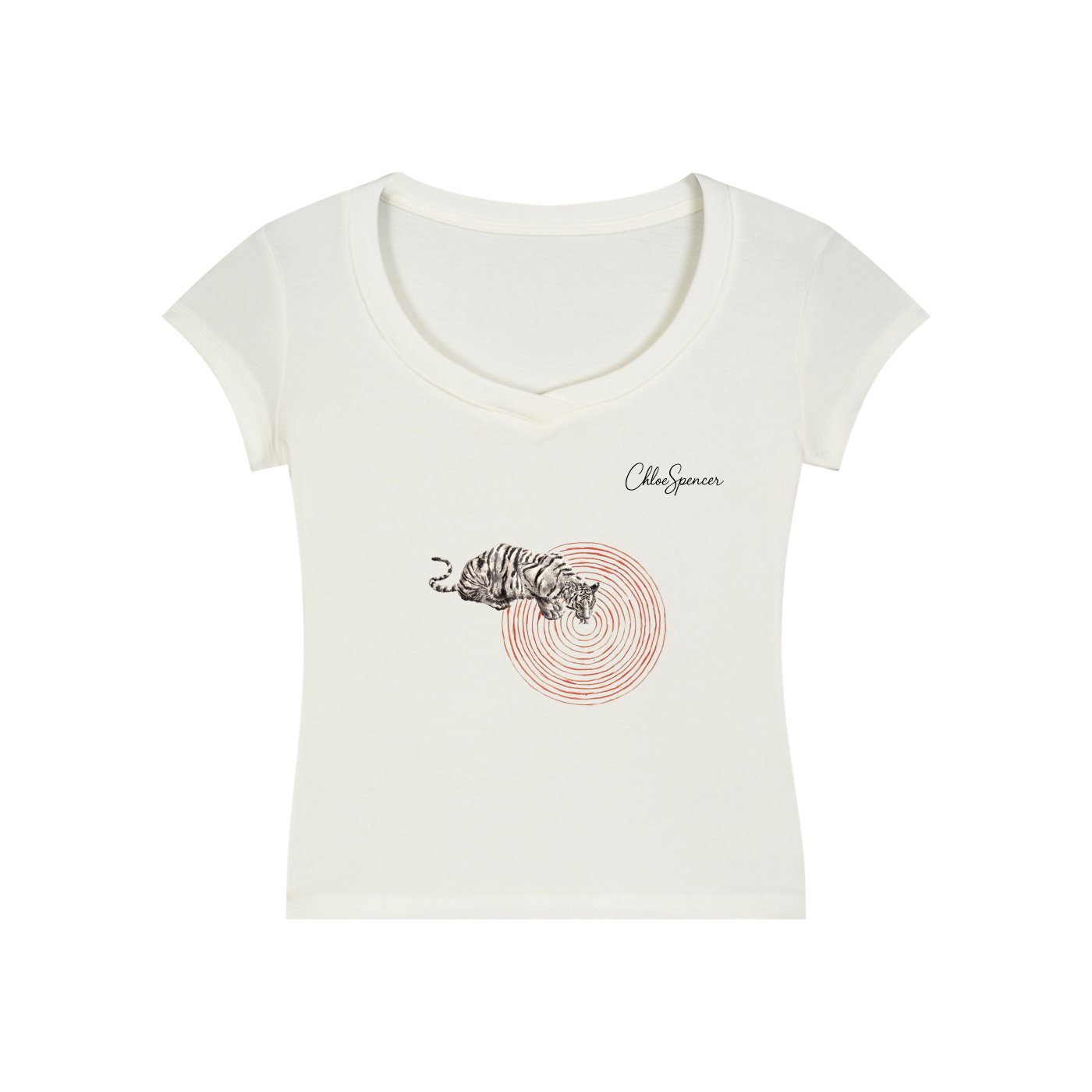 Schönes Woman Bodycon T-Shirt in weiß. Perfekt für klassische und schicke Looks. 